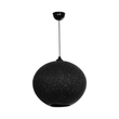 GLOBOSTAR® SOLEI 205-0004 Boho Κρεμαστό Φωτιστικό Οροφής με Ντουί 1 x E27 AC 220-240V IP20 - Μαύρο - M40 x Π40 x Υ45cm