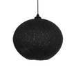 GLOBOSTAR® SOLEI 205-0004 Boho Κρεμαστό Φωτιστικό Οροφής με Ντουί 1 x E27 AC 220-240V IP20 - Μαύρο - M40 x Π40 x Υ45cm