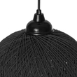 GLOBOSTAR® SOLEI 205-0006 Boho Κρεμαστό Φωτιστικό Οροφής με Ντουί 1 x E27 AC 220-240V IP20 - Μαύρο - M20 x Π20 x Υ25cm