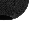 GLOBOSTAR® SOLEI 205-0006 Boho Κρεμαστό Φωτιστικό Οροφής με Ντουί 1 x E27 AC 220-240V IP20 - Μαύρο - M20 x Π20 x Υ25cm