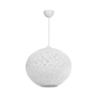GLOBOSTAR® SOLEI 205-0007 Boho Κρεμαστό Φωτιστικό Οροφής με Ντουί 1 x E27 AC 220-240V IP20 - Λευκό - M40 x Π40 x Υ45cm