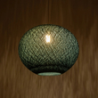 GLOBOSTAR® SOLEI 205-0010 Boho Κρεμαστό Φωτιστικό Οροφής με Ντουί 1 x E27 AC 220-240V IP20 - Τιρκουάζ - M40 x Π40 x Υ45cm