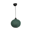 GLOBOSTAR® SOLEI 205-0015 Boho Κρεμαστό Φωτιστικό Οροφής με Ντουί 1 x E27 AC 220-240V IP20 - Πράσινο - M20 x Π20 x Υ25cm