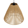 GLOBOSTAR® HUTT 205-0018 Boho Κρεμαστό Φωτιστικό Οροφής με Ντουί 1 x E27 AC 220-240V IP20 - Μπεζ - M50 x Π50 x Υ40cm