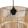 GLOBOSTAR® ROXXI 205-0019 Boho Κρεμαστό Φωτιστικό Οροφής με Ντουί 1 x E27 AC 220-240V IP20 - Μπεζ - M35 x Π35 x Υ37cm