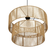 GLOBOSTAR® ROXXI 205-0020 Boho Κρεμαστό Φωτιστικό Οροφής με Ντουί 1 x E27 AC 220-240V IP20 - Μπεζ - M50 x Π50 x Υ36cm