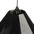 GLOBOSTAR® ANGULUS 205-0021 Boho Κρεμαστό Φωτιστικό Οροφής με Ντουί 1 x E27 AC 220-240V IP20 - Μαύρο & Γκρι - M40 x Π40 x Υ35cm