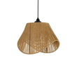 GLOBOSTAR® ELDA 205-0032 Boho Κρεμαστό Φωτιστικό Οροφής με Ντουί 1 x E27 AC 220-240V IP20 - Μπεζ - M32 x Π21 x Υ24cm
