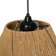 GLOBOSTAR® ELDA 205-0032 Boho Κρεμαστό Φωτιστικό Οροφής με Ντουί 1 x E27 AC 220-240V IP20 - Μπεζ - M32 x Π21 x Υ24cm
