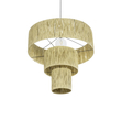 GLOBOSTAR® COROIN 205-0035 Boho Κρεμαστό Φωτιστικό Οροφής με Ντουί 1 x E27 AC 220-240V IP20 - Μπεζ - M70 x Π70 x Υ64cm