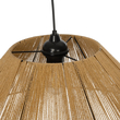 GLOBOSTAR® HATA 205-0037 Boho Κρεμαστό Φωτιστικό Οροφής με Ντουί 1 x E27 AC 220-240V IP20 - Μπεζ - M60 x Π60 x Υ27cm