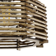 GLOBOSTAR® JUTTO 205-0040 Boho Κρεμαστό Φωτιστικό Οροφής με Ντουί 1 x E27 AC 220-240V IP20 - Μπεζ - M20 x Π20 x Υ18cm