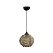 GLOBOSTAR® JUTTI 205-0041 Boho Κρεμαστό Φωτιστικό Οροφής με Ντουί 1 x E27 AC 220-240V IP20 - Μπεζ - M20 x Π20 x Υ18cm