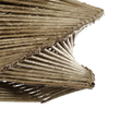 GLOBOSTAR® HUSLE 205-0043 Boho Κρεμαστό Φωτιστικό Οροφής με Ντουί 1 x E27 AC 220-240V IP20 - Μπεζ - M28 x Π28 x Υ19cm