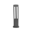 GLOBOSTAR® RODEMA 90545 Φωτιστικό Κολωνάκι Κήπου LED 15W 1500lm 60° AC 220-240V Αδιάβροχο IP65 Θερμό Λευκό 2700K - Γκρι Ανθρακί - Μ16.5 x Π16.5 x Υ60cm - 3 Χρόνια Εγγύηση