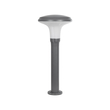 GLOBOSTAR® WHISPER 90548 Φωτιστικό Κολωνάκι Κήπου με Ντουί 1 x E27 AC 220-240V Αδιάβροχο IP65 - Γκρι Ανθρακί - Μ27 x Π27 x Υ79cm