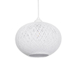 GLOBOSTAR® SOLEI 205-0008 Boho Κρεμαστό Φωτιστικό Οροφής με Ντουί 1 x E27 AC 220-240V IP20 - Λευκό - M30 x Π30 x Υ35cm