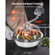 Χλοοκοπτικό VEVOR Bud Leaf Bowl, Χειροκίνητο ψαλίδι μπουμπουκιών 335 mm, με αιχμηρές λεπίδες από ανοξείδωτο ατσάλι, οπτική κοπή, μηχανή υδροπονικής κοπής υγρής και ξηρής, περιστρεφόμενη περιστροφή για φυτά, φύλλα, μπουμπούκια, λουλούδια