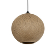 GLOBOSTAR® SOLEI 205-0001 Boho Κρεμαστό Φωτιστικό Οροφής με Ντουί 1 x E27 AC 220-240V IP20 - Μπεζ - M40 x Π40 x Υ45cm