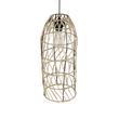 GLOBOSTAR® NETI 205-0024 Boho Κρεμαστό Φωτιστικό Οροφής με Ντουί 1 x E27 AC 220-240V IP20 - Μπεζ - M20 x Π20 x Υ49cm