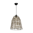 GLOBOSTAR® NETZ 205-0026 Boho Κρεμαστό Φωτιστικό Οροφής με Ντουί 1 x E27 AC 220-240V IP20 - Μπεζ - M30 x Π30 x Υ38cm