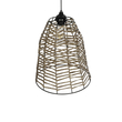 GLOBOSTAR® NETZ 205-0026 Boho Κρεμαστό Φωτιστικό Οροφής με Ντουί 1 x E27 AC 220-240V IP20 - Μπεζ - M30 x Π30 x Υ38cm