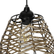 GLOBOSTAR® NETZ 205-0026 Boho Κρεμαστό Φωτιστικό Οροφής με Ντουί 1 x E27 AC 220-240V IP20 - Μπεζ - M30 x Π30 x Υ38cm