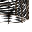 GLOBOSTAR® VORK 205-0027 Boho Κρεμαστό Φωτιστικό Οροφής με Ντουί 1 x E27 AC 220-240V IP20 - Μαύρο - M40 x Π40 x Υ36cm
