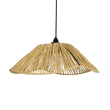 GLOBOSTAR® CHAPEAU 205-0028 Boho Κρεμαστό Φωτιστικό Οροφής με Ντουί 1 x E27 AC 220-240V IP20 - Μπεζ - M41 x Π41 x Υ17cm