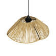 GLOBOSTAR® CHAPEAU 205-0028 Boho Κρεμαστό Φωτιστικό Οροφής με Ντουί 1 x E27 AC 220-240V IP20 - Μπεζ - M41 x Π41 x Υ17cm