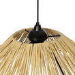 GLOBOSTAR® CHAPEAU 205-0028 Boho Κρεμαστό Φωτιστικό Οροφής με Ντουί 1 x E27 AC 220-240V IP20 - Μπεζ - M41 x Π41 x Υ17cm