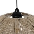 GLOBOSTAR® OVNI 205-0029 Boho Κρεμαστό Φωτιστικό Οροφής με Ντουί 1 x E27 AC 220-240V IP20 - Μπεζ - M60 x Π60 x Υ29cm