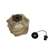 GLOBOSTAR® HUSLE 205-0045 Boho Κρεμαστό Φωτιστικό Οροφής με Ντουί 1 x E27 AC 220-240V IP20 - Μπεζ - M30 x Π30 x Υ28cm