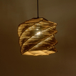 GLOBOSTAR® HUSLE 205-0045 Boho Κρεμαστό Φωτιστικό Οροφής με Ντουί 1 x E27 AC 220-240V IP20 - Μπεζ - M30 x Π30 x Υ28cm