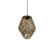 GLOBOSTAR® CASTILLO 205-0046 Boho Κρεμαστό Φωτιστικό Οροφής με Ντουί 1 x E27 AC 220-240V IP20 - Μπεζ - M26 x Π26 x Υ36cm