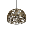 GLOBOSTAR® ARANCIA 205-0047 Boho Κρεμαστό Φωτιστικό Οροφής με Ντουί 1 x E27 AC 220-240V IP20 - Μπεζ - M35 x Π35 x Υ26cm