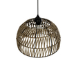 GLOBOSTAR® ARANCIA 205-0047 Boho Κρεμαστό Φωτιστικό Οροφής με Ντουί 1 x E27 AC 220-240V IP20 - Μπεζ - M35 x Π35 x Υ26cm