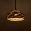 GLOBOSTAR® OLET 205-0049 Boho Κρεμαστό Φωτιστικό Οροφής με Ντουί 1 x E27 AC 220-240V IP20 - Μπεζ - M38 x Π38 x Υ23cm