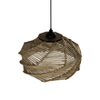GLOBOSTAR® OLET 205-0049 Boho Κρεμαστό Φωτιστικό Οροφής με Ντουί 1 x E27 AC 220-240V IP20 - Μπεζ - M38 x Π38 x Υ23cm
