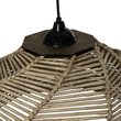 GLOBOSTAR® OLET 205-0049 Boho Κρεμαστό Φωτιστικό Οροφής με Ντουί 1 x E27 AC 220-240V IP20 - Μπεζ - M38 x Π38 x Υ23cm