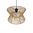 GLOBOSTAR® UPCONE 205-0055 Boho Κρεμαστό Φωτιστικό Οροφής με Ντουί 1 x E27 AC 220-240V IP20 - Μπεζ - M30 x Π30 x 21cm