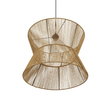 GLOBOSTAR® UPCONE 205-0056 Boho Κρεμαστό Φωτιστικό Οροφής με Ντουί 1 x E27 AC 220-240V IP20 - Μπεζ - M50 x Π50 x 43cm