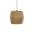 GLOBOSTAR® CONE 205-0057 Boho Κρεμαστό Φωτιστικό Οροφής με Ντουί 1 x E27 AC 220-240V IP20 - Μπεζ - M38 x Π38 x Υ34cm