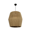 GLOBOSTAR® CONE 205-0058 Boho Κρεμαστό Φωτιστικό Οροφής με Ντουί 1 x E27 AC 220-240V IP20 - Μπεζ - M55 x Π55 x Υ50cm
