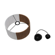 GLOBOSTAR® TAG 205-0059 Boho Κρεμαστό Φωτιστικό Οροφής με Ντουί 1 x E27 AC 220-240V IP20 - Λευκό & Καφέ - M30 x Π30 x Υ18cm