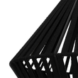 GLOBOSTAR® NUI 205-0061 Boho Κρεμαστό Φωτιστικό Οροφής με Ντουί 1 x E27 AC 220-240V IP20 - Μαύρο - M36 x Π36 x Υ27cm