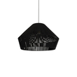 GLOBOSTAR® NUI 205-0062 Boho Κρεμαστό Φωτιστικό Οροφής με Ντουί 1 x E27 AC 220-240V IP20 - Μαύρο - M60 x Π60 x Υ41cm