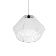 GLOBOSTAR® NUI 205-0064 Boho Κρεμαστό Φωτιστικό Οροφής με Ντουί 1 x E27 AC 220-240V IP20 - Λευκό - M60 x Π60 x Υ41cm