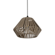GLOBOSTAR® NUI 205-0067 Boho Κρεμαστό Φωτιστικό Οροφής με Ντουί 1 x E27 AC 220-240V IP20 - Μπεζ - M36 x Π36 x Υ27cm
