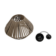 GLOBOSTAR® NUI 205-0067 Boho Κρεμαστό Φωτιστικό Οροφής με Ντουί 1 x E27 AC 220-240V IP20 - Μπεζ - M36 x Π36 x Υ27cm